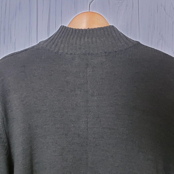 Oscar De La Renta Cotton Blend Knit Zip Sweater - Picture 8 of 13